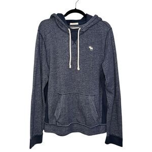 Abercrombie & Fitch Men’s Medium Muscle Fleece Hoodie Sweatshirt Blue